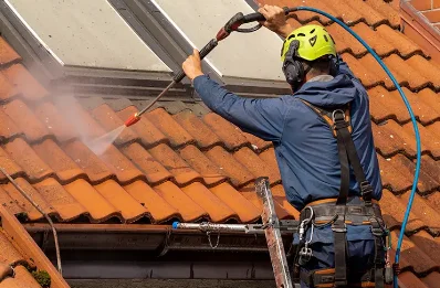 Démoussage et hydrofuge de toiture à Douzat